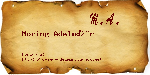 Moring Adelmár névjegykártya